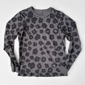 Long Sleeve T-Shirt - Celeste in Faded Black & Coal