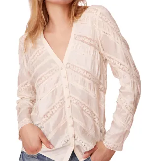Love Shack Fancy Tandra Top - Antique White