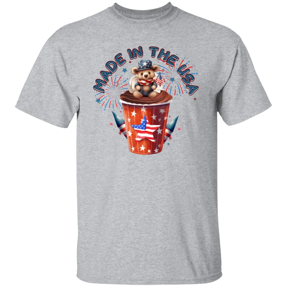 Made in the USA Teddy Bear T-Shirt