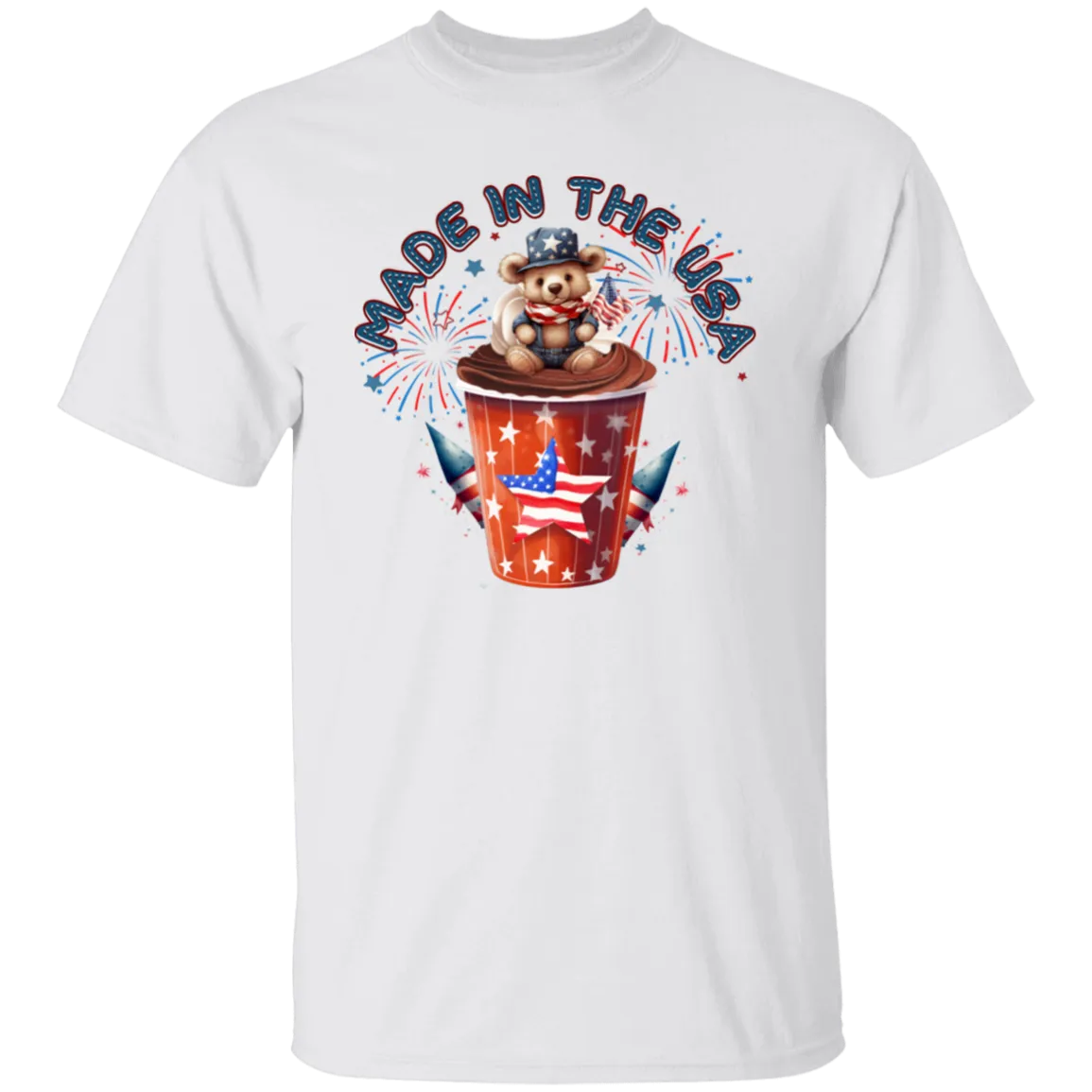 Made in the USA Teddy Bear T-Shirt
