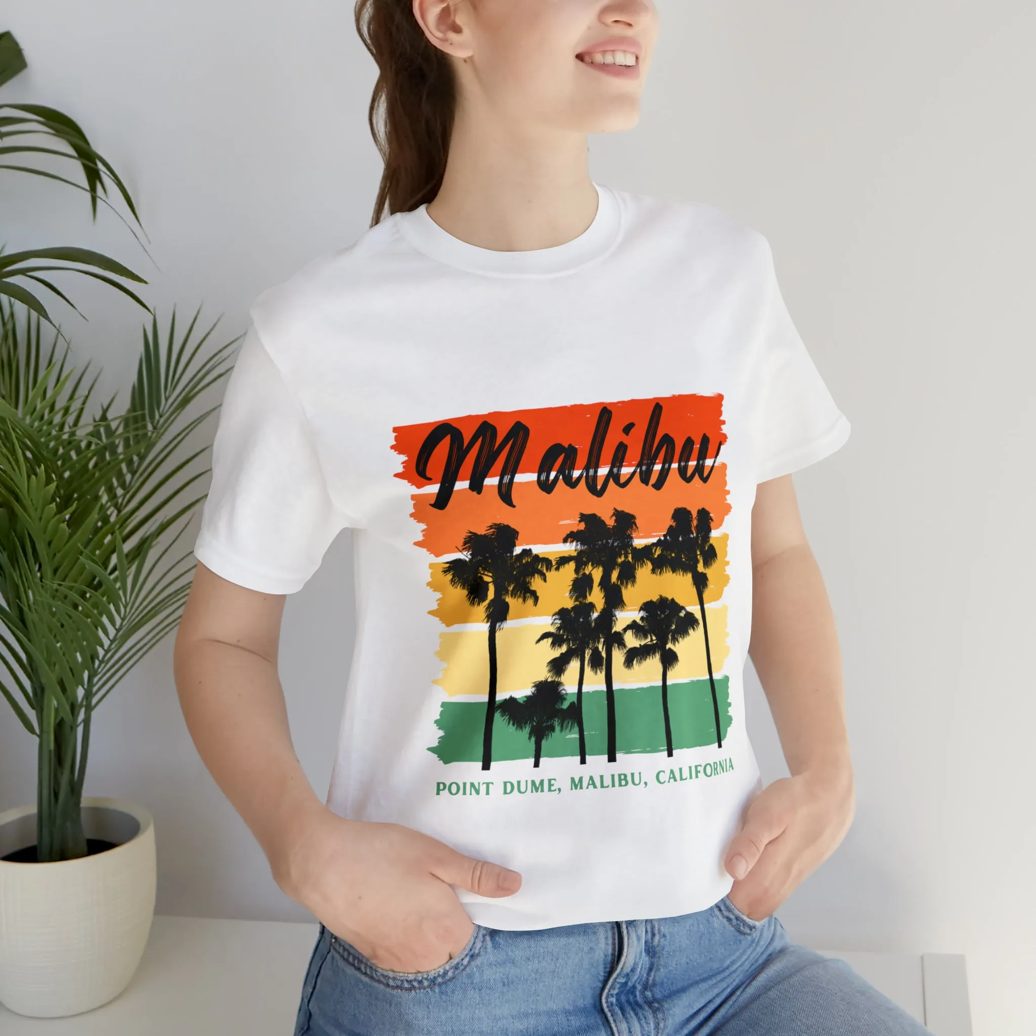 Malibu California Unisex Jersey Short Sleeve Tee