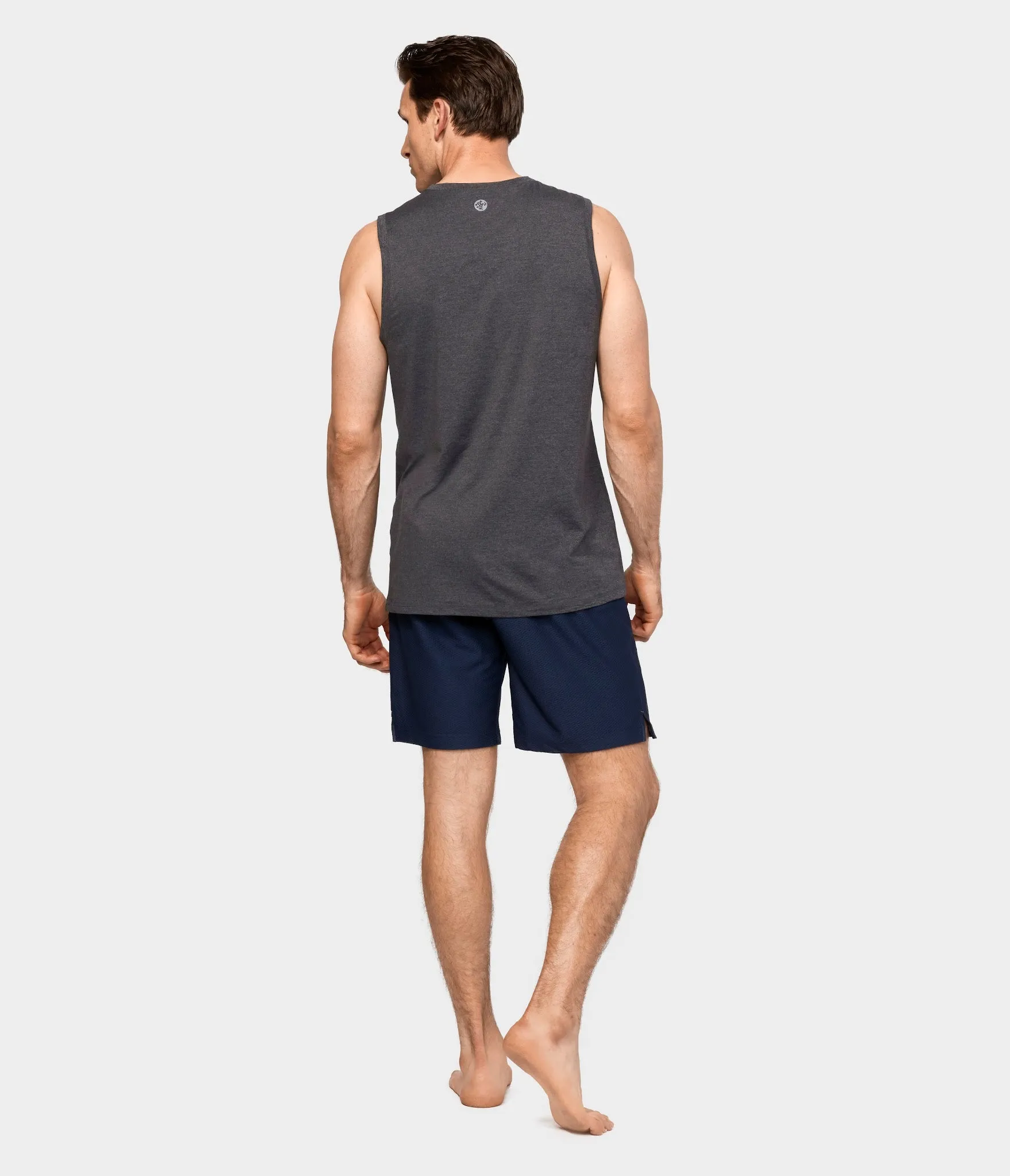 Manduka Apparel - Men's Cross Train Tank 01 - Heather Grey