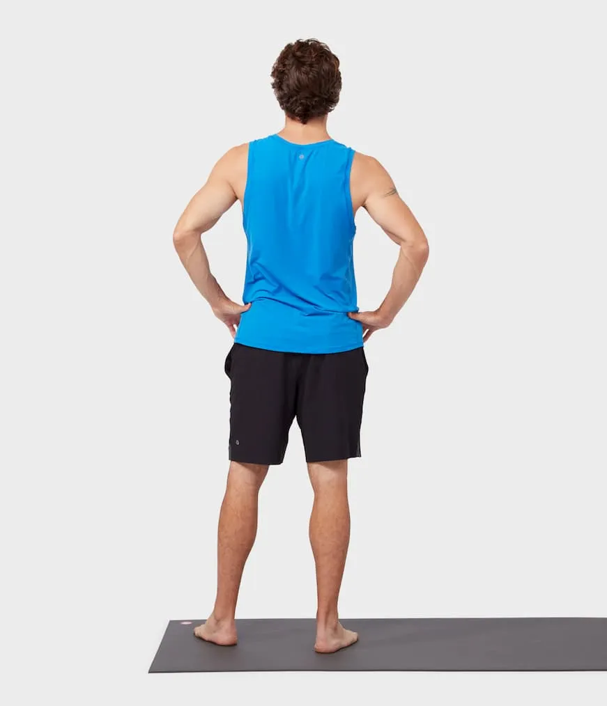 Manduka Apparel - Men's Tech Tank - Be Bold Blue