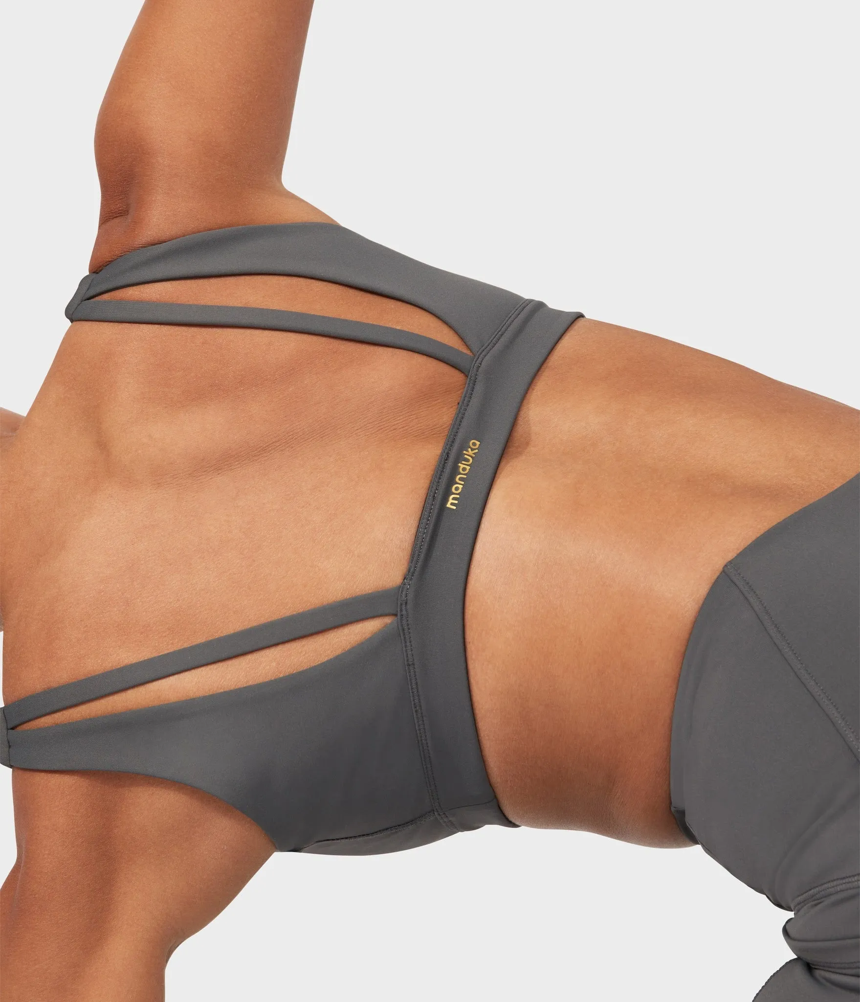Manduka Apparel - Women's PRO Bra - Double Strap - New Grey