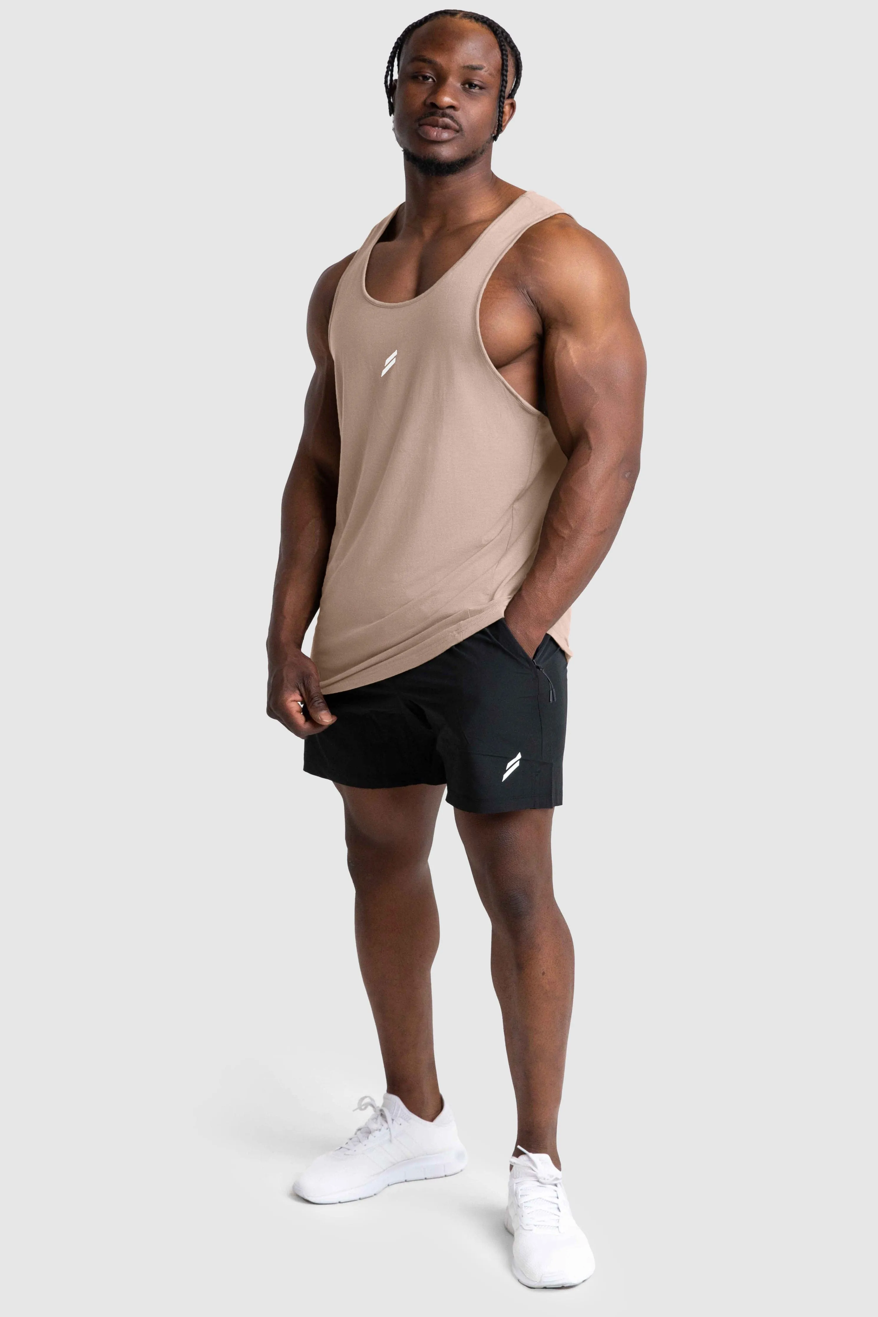 Mark Singlet V2 - Light Taupe
