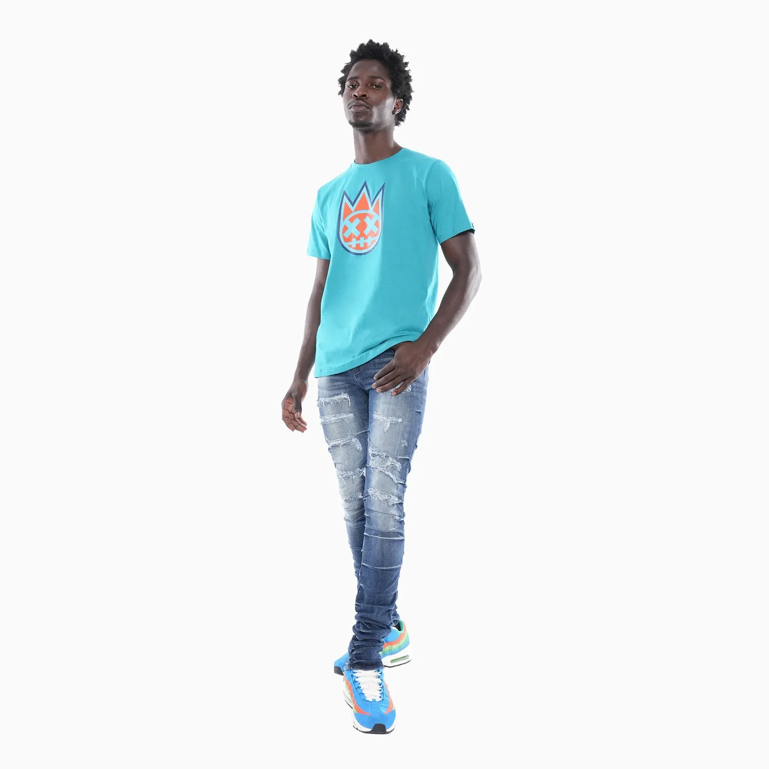 Men's 3D Clean Shimuchan Logo Crew Neck T-Shirt