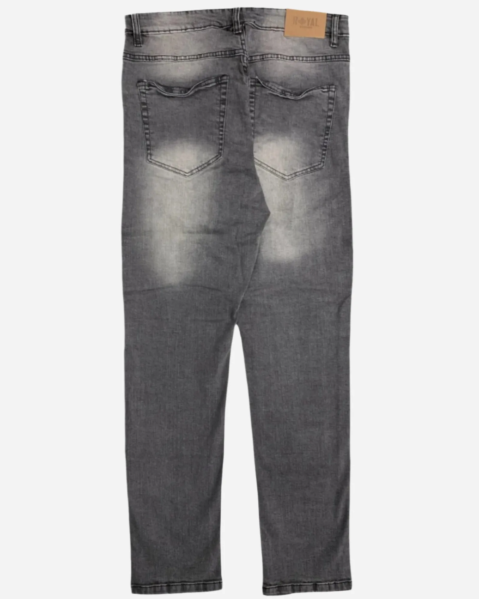 Men's Biker Denim Straight Fit Ripped Denim Jeans