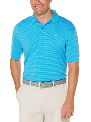 Mens Core Soft Micro-Striped Polo