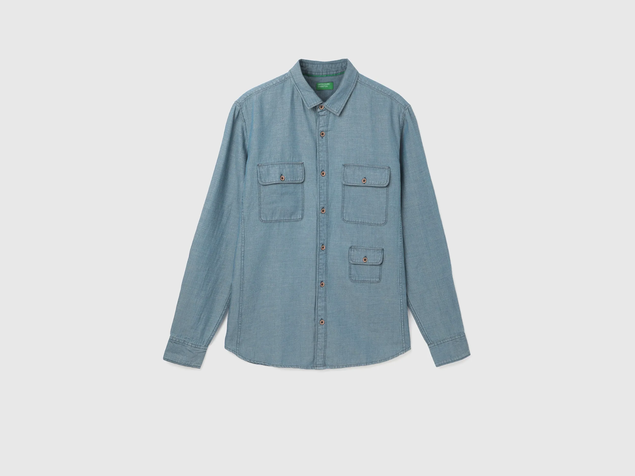 Men's Regular Fit Spread Collar Textured Shirts