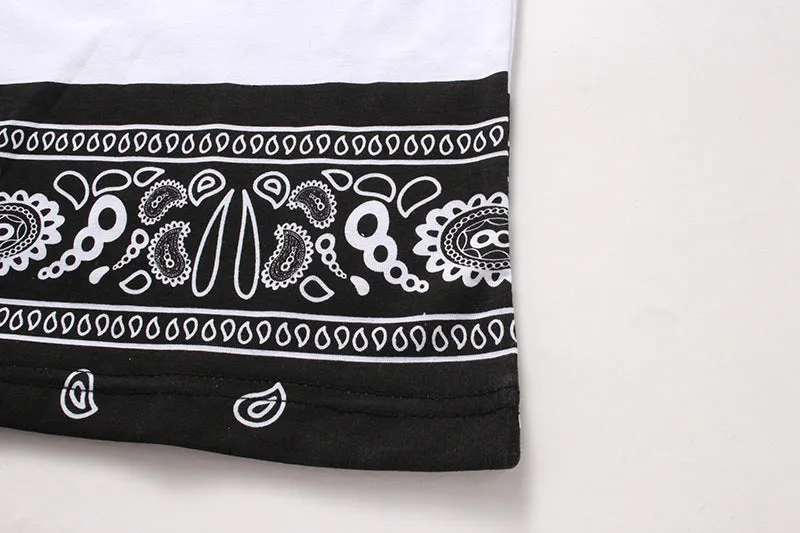Men's Round Neck Fashion Short Sleeves Ethnic Printing All-Matching T-shirt