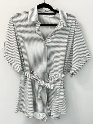Midnight Stripe Romper