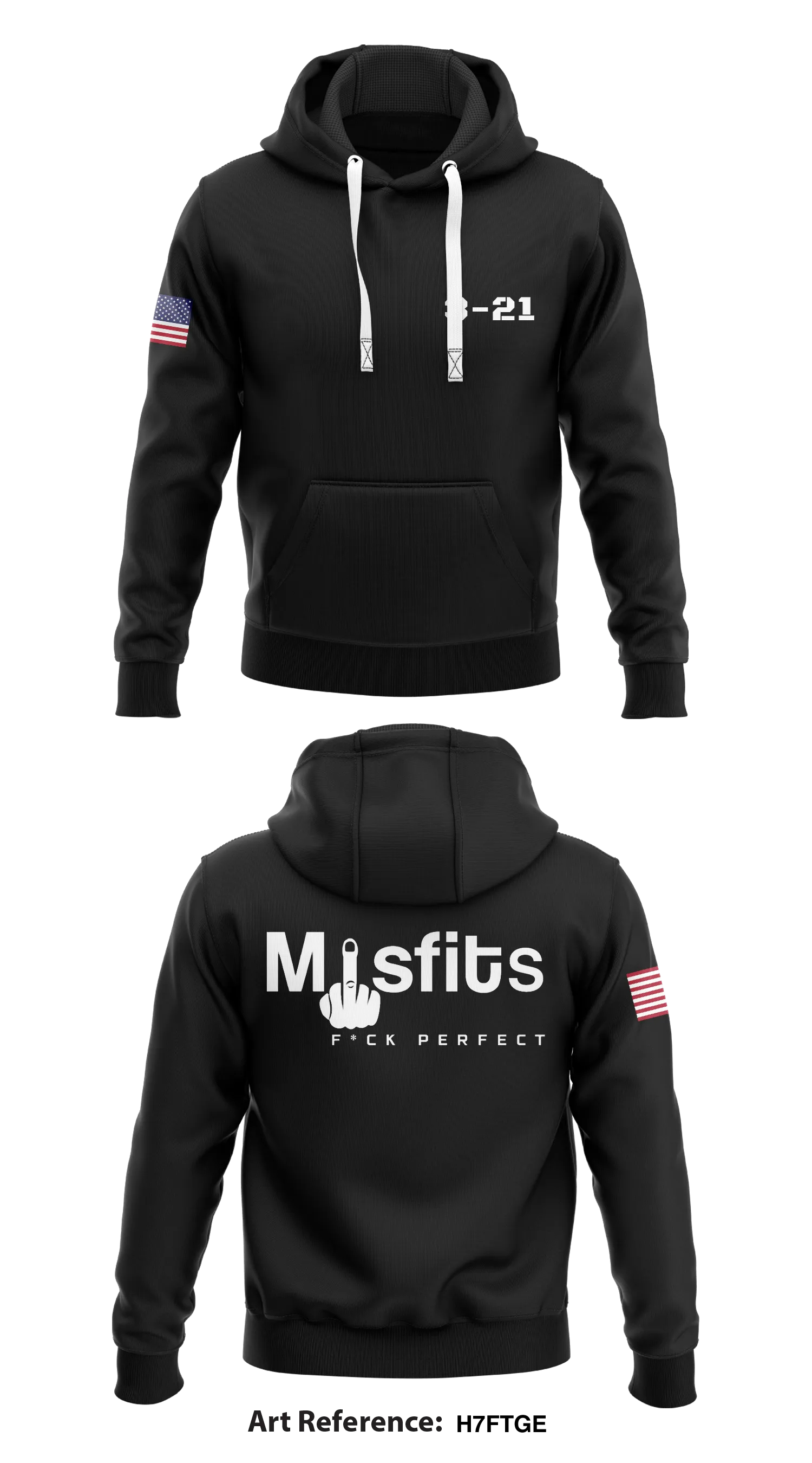 Misfit Platoon Store 1  Core Men's Hooded Performance Sweatshirt - H7ftGe