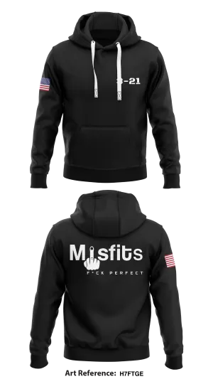 Misfit Platoon Store 1  Core Men's Hooded Performance Sweatshirt - H7ftGe