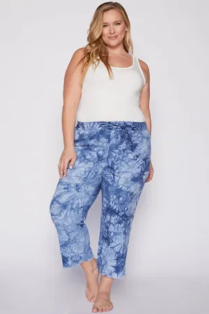 Missy Plus Size Linen Lounge Pants With Frayed Hem 6 Pack