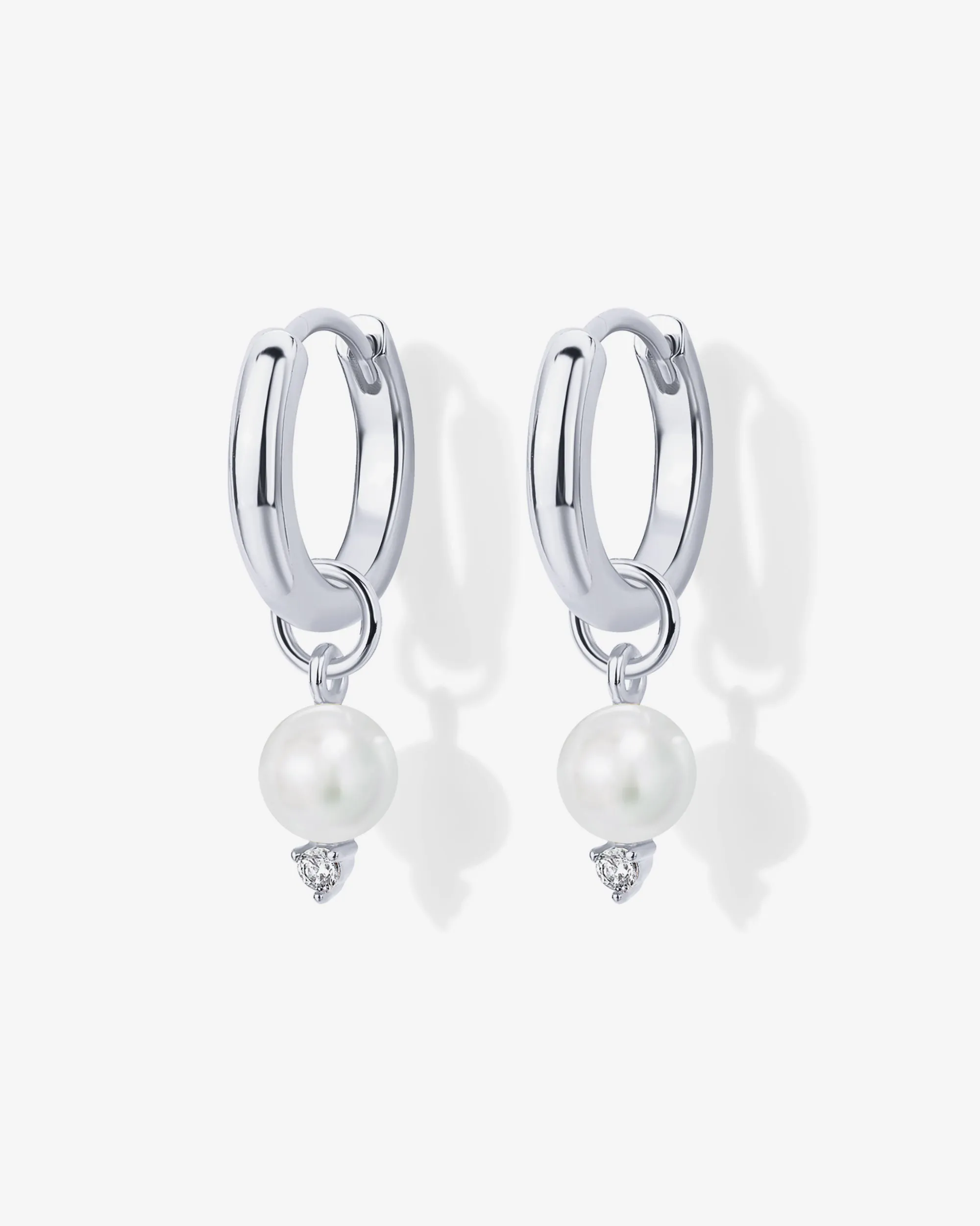 Mix and Match Huggie and Pearl Charm Set