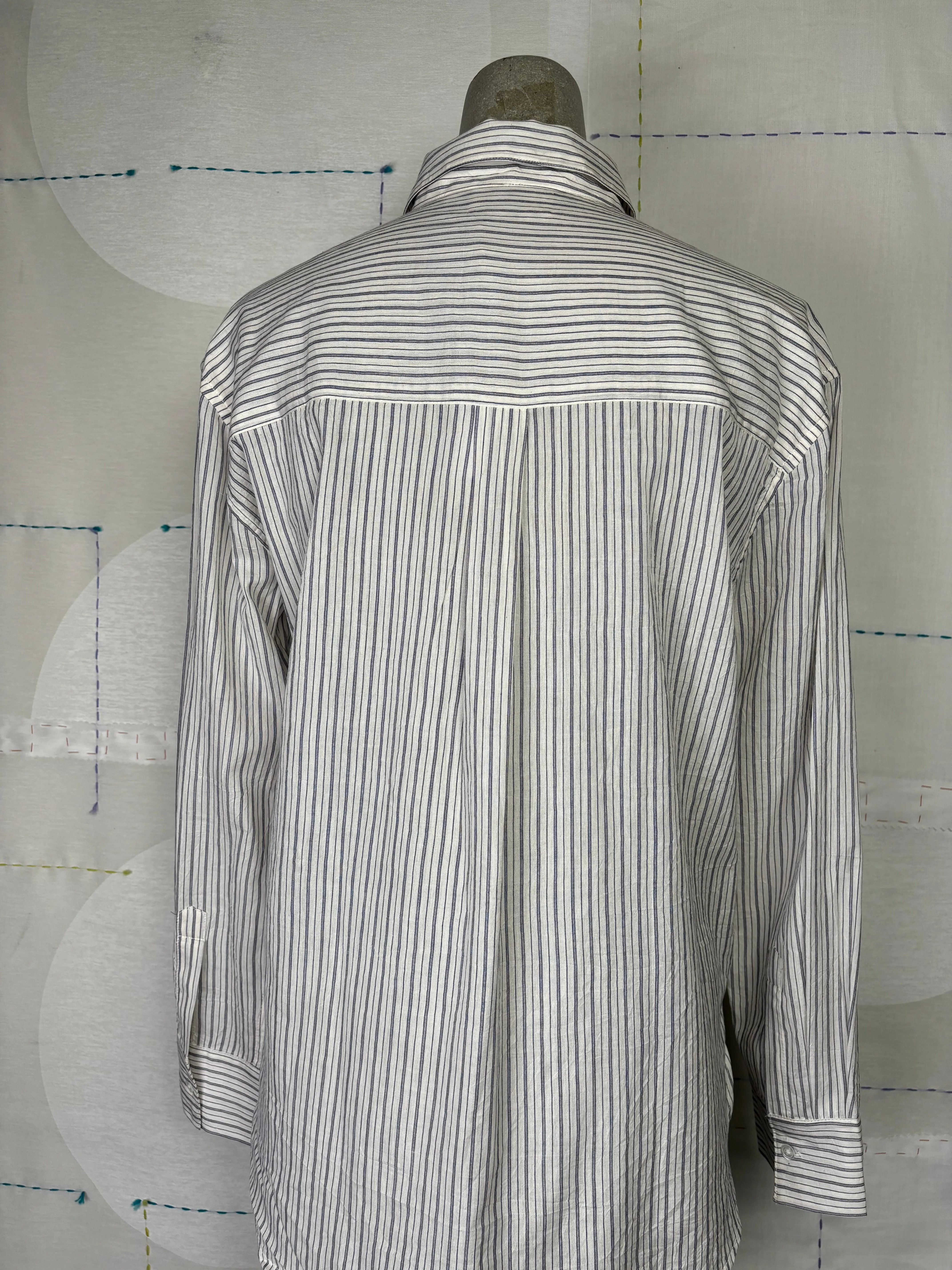 M.Patmos  ~  Bennett Shirt - Ivory Stripe