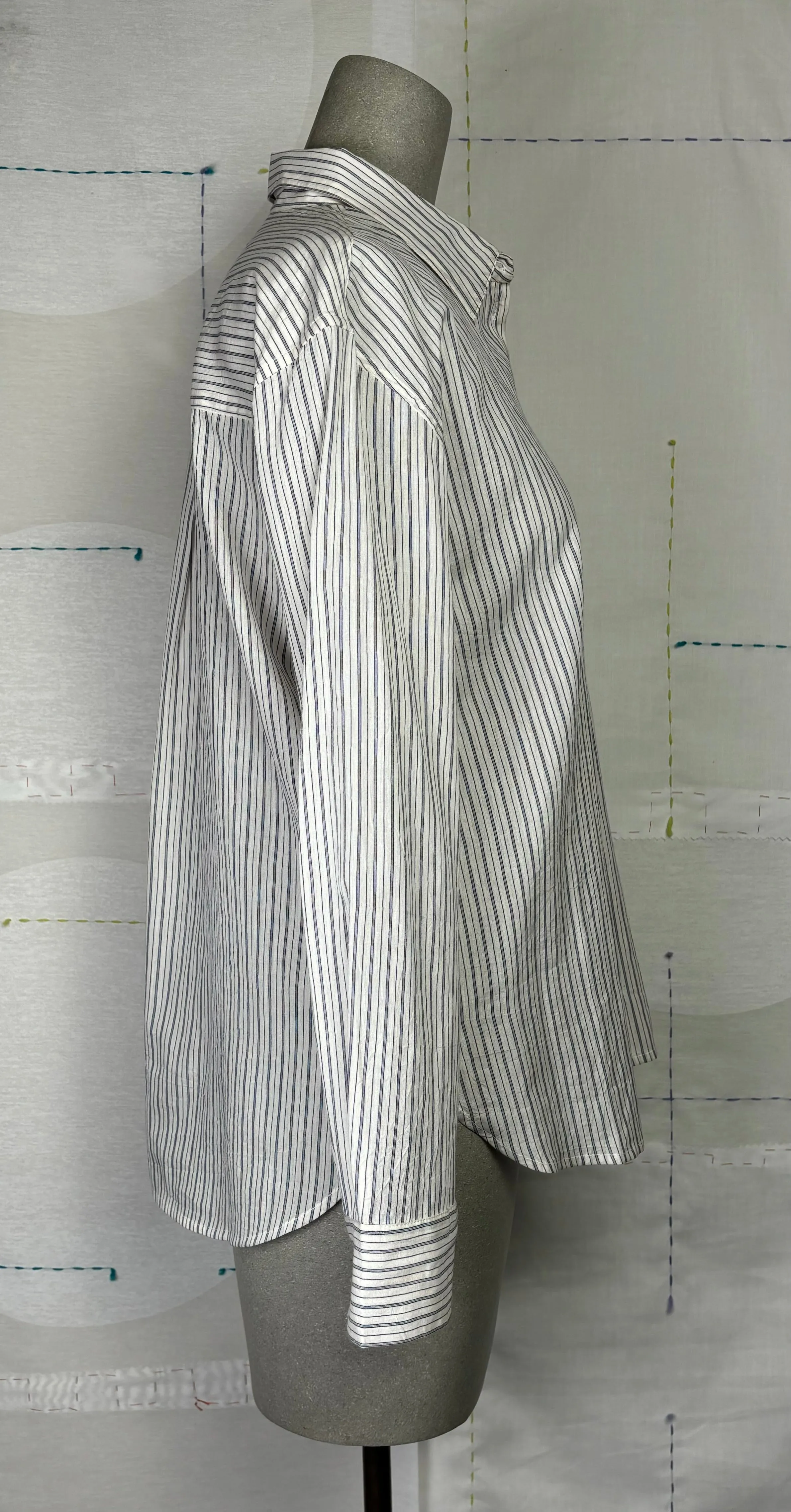 M.Patmos  ~  Bennett Shirt - Ivory Stripe