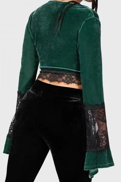 Naomi Long Sleeve Top - Green -