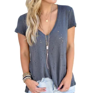 Navy Baby Short Sleeve Top