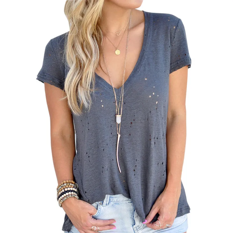 Navy Baby Short Sleeve Top