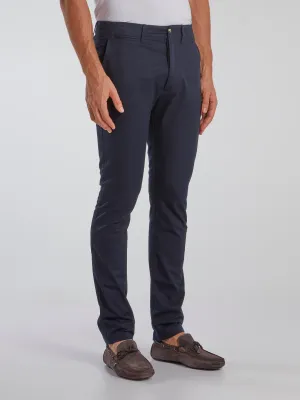 Navy Slim Fit Chino Trousers
