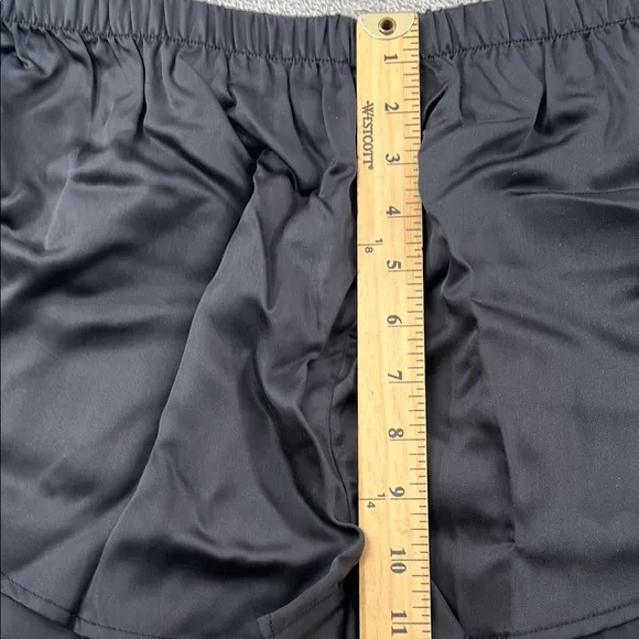 NEW Ettitude M Black Onyx 100% Clean Bamboo Shortie Shorts Lingerie PJ Lounge