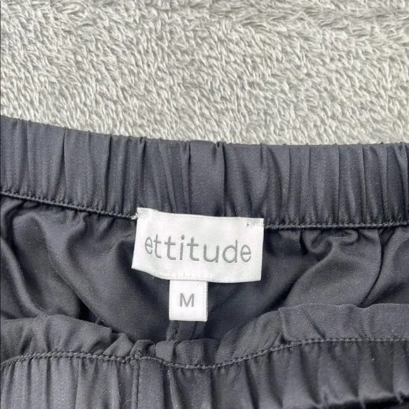 NEW Ettitude M Black Onyx 100% Clean Bamboo Shortie Shorts Lingerie PJ Lounge