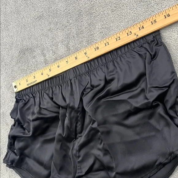 NEW Ettitude M Black Onyx 100% Clean Bamboo Shortie Shorts Lingerie PJ Lounge