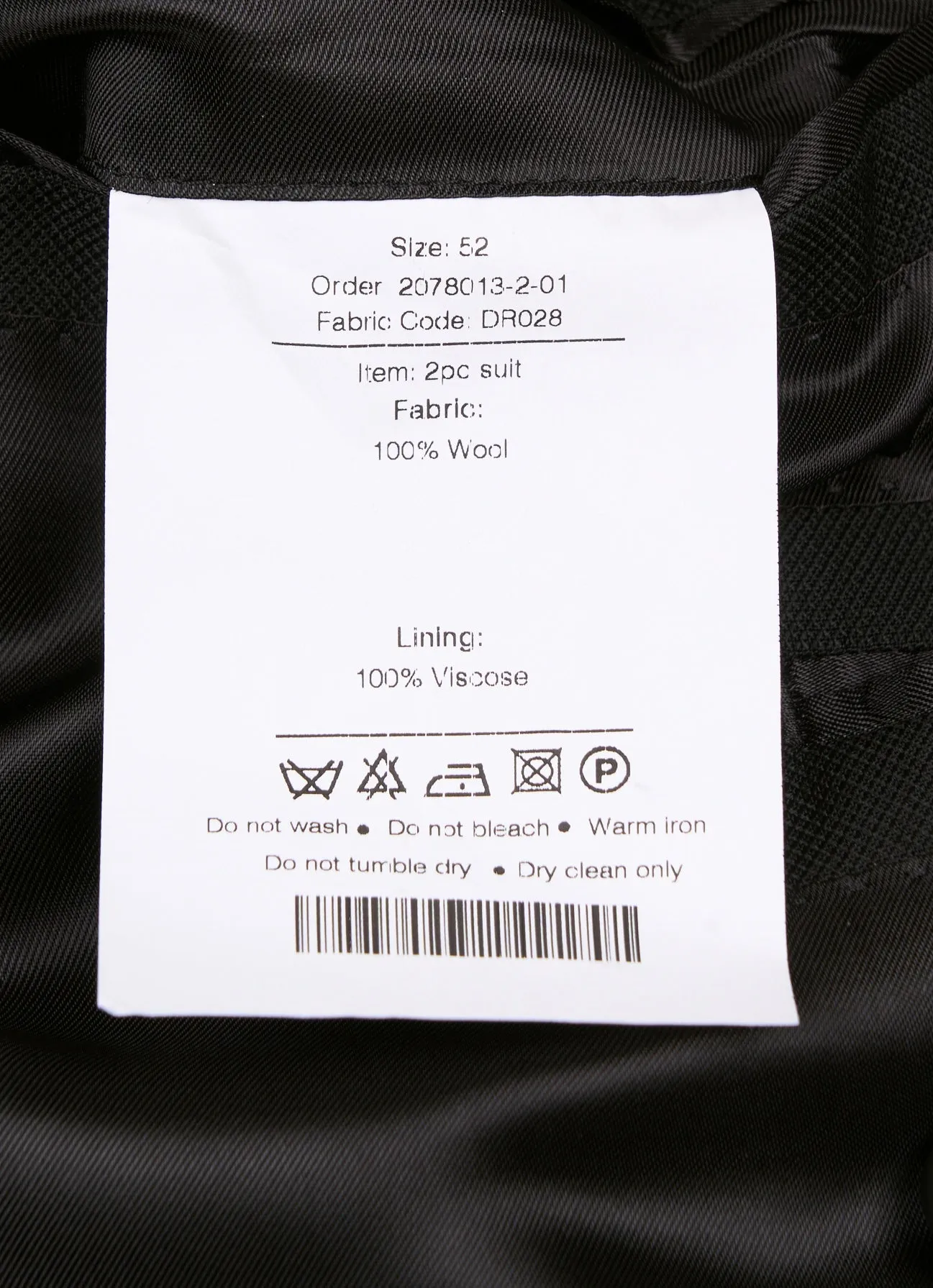 New SUITREVIEW Elmhurst Black Pure Wool Super 130s All Season DB Suit - Size 40R (Other Sizes Made To Order)