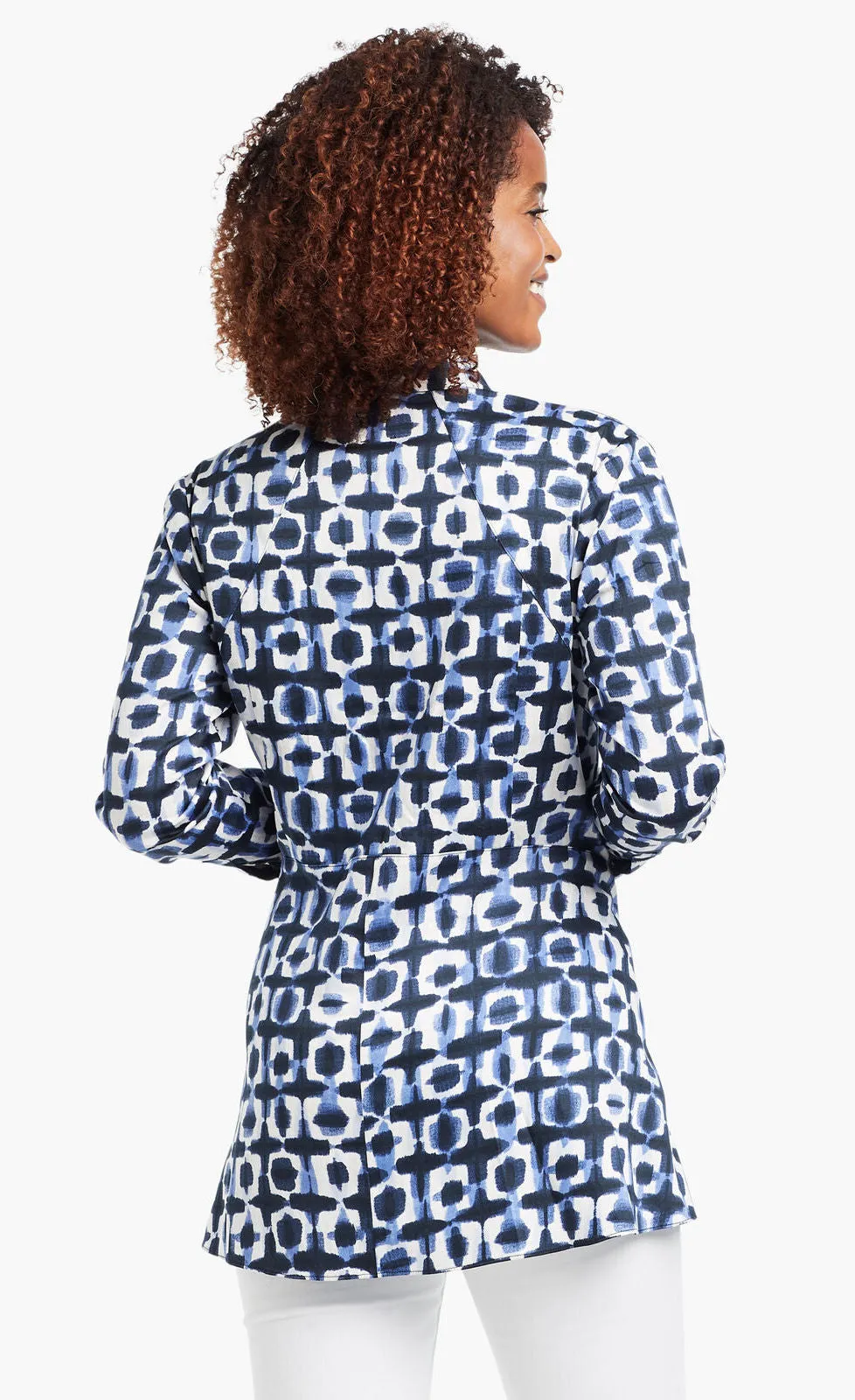 Nic Zoe Stretch Shibori Blouse