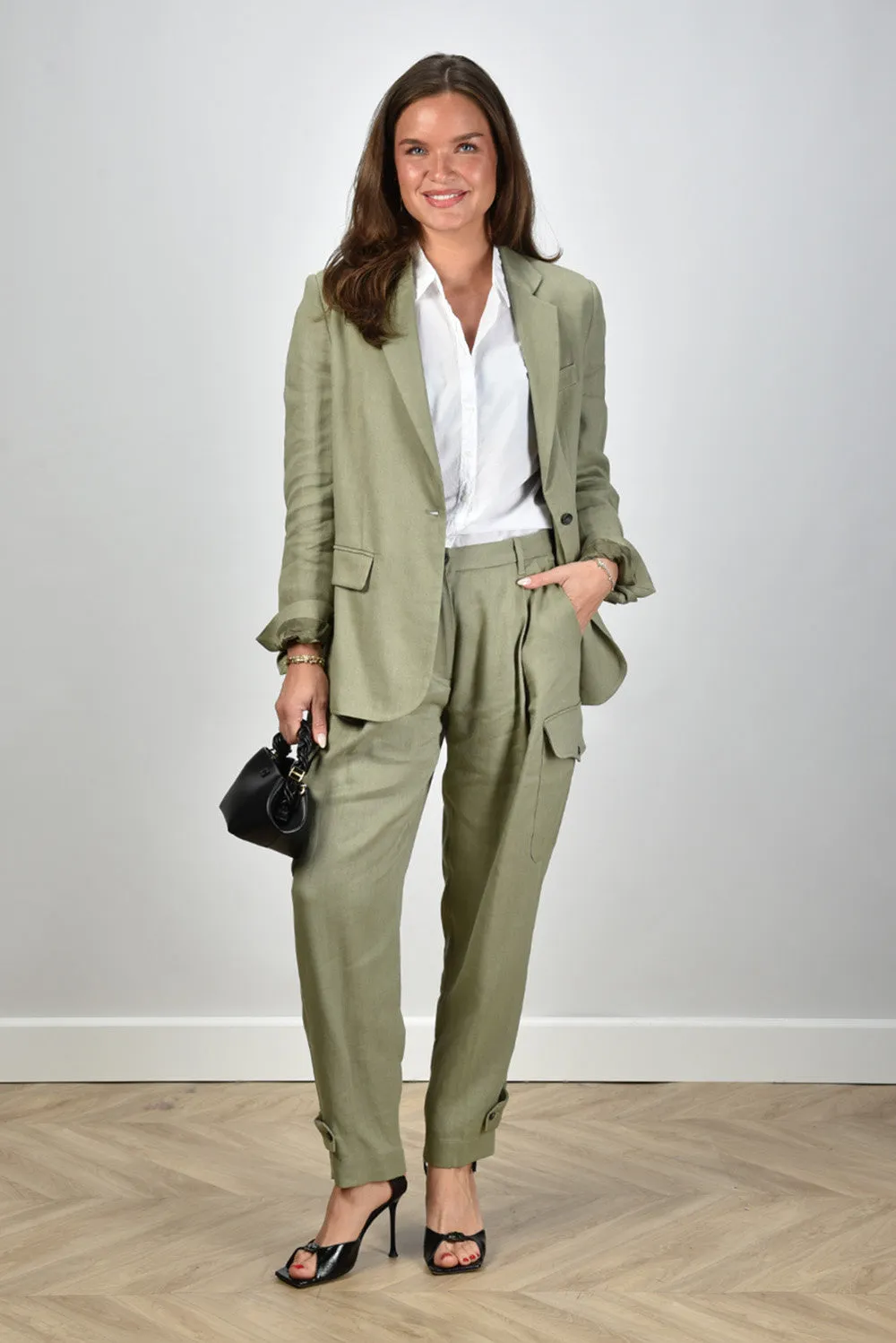 Nine In The Morning blazer Bella 9SS25-BEL19 salvia