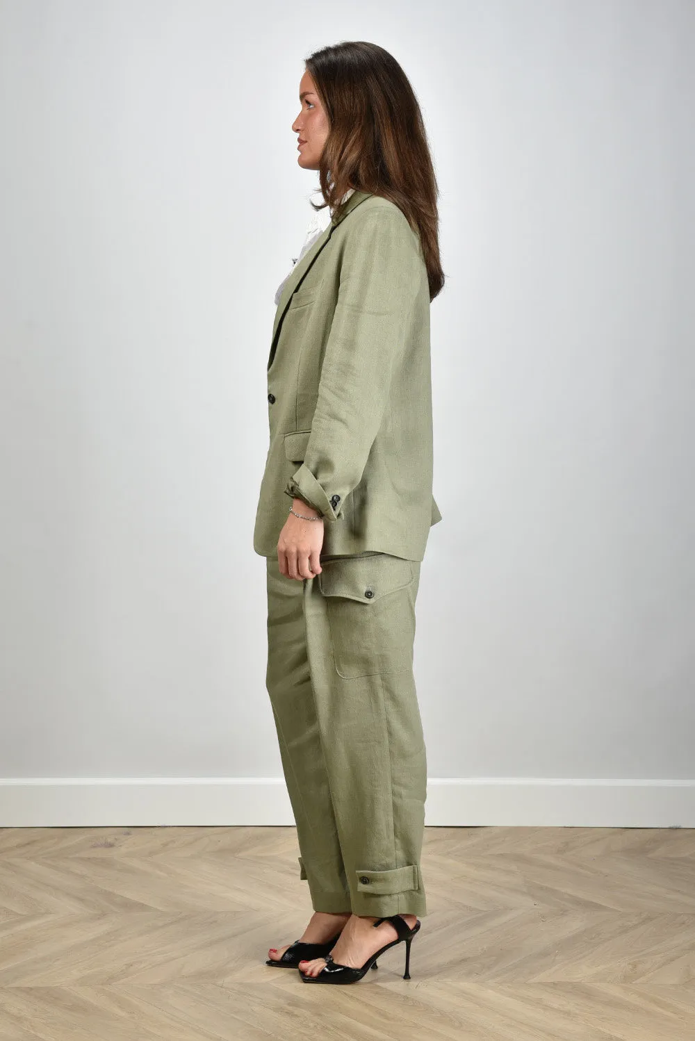 Nine In The Morning blazer Bella 9SS25-BEL19 salvia