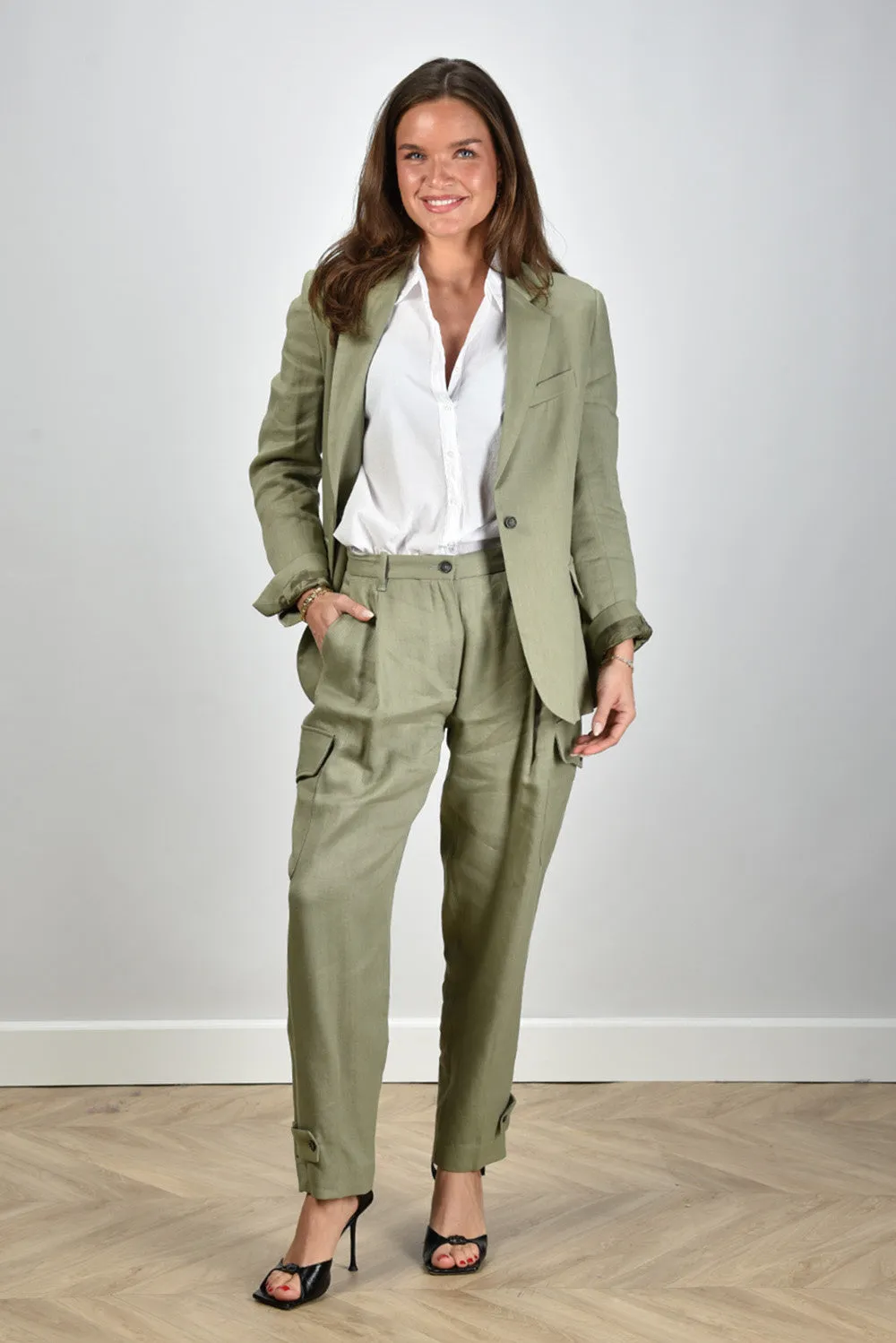 Nine In The Morning blazer Bella 9SS25-BEL19 salvia