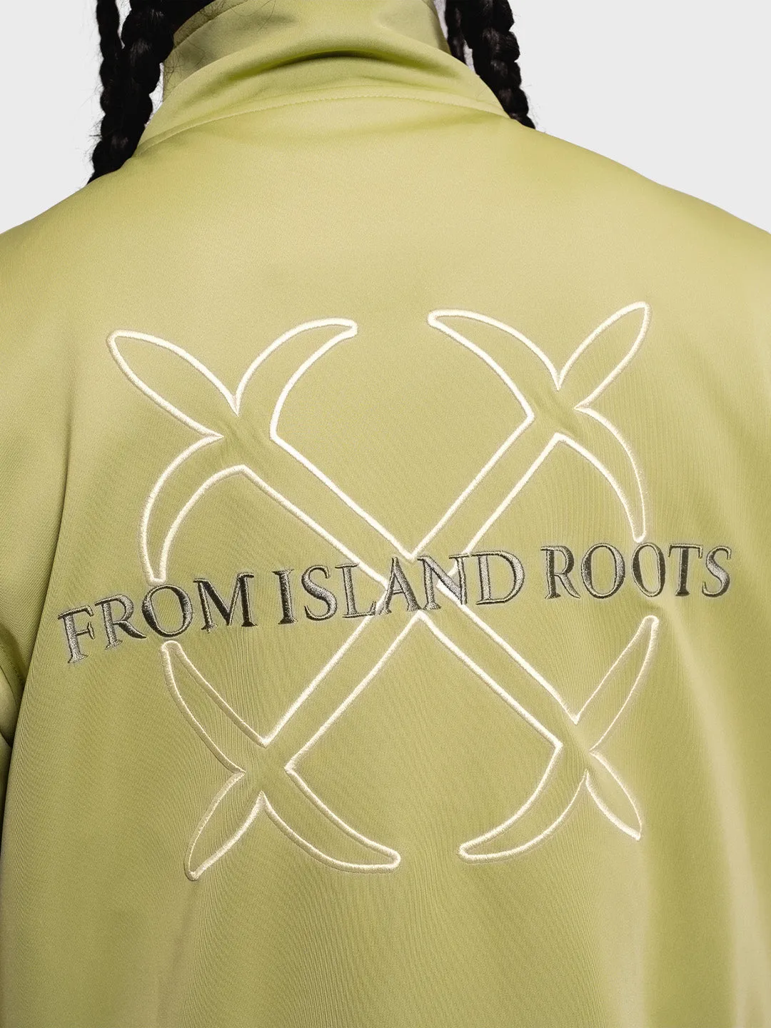Ninetyfour From Island Roots Track Top | Green