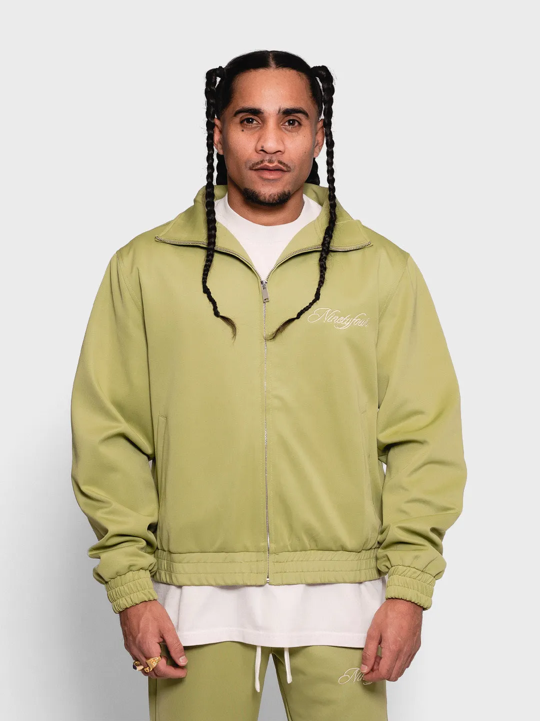 Ninetyfour From Island Roots Track Top | Green