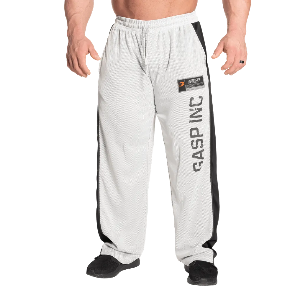 No1 Mesh Pant, White/Grey