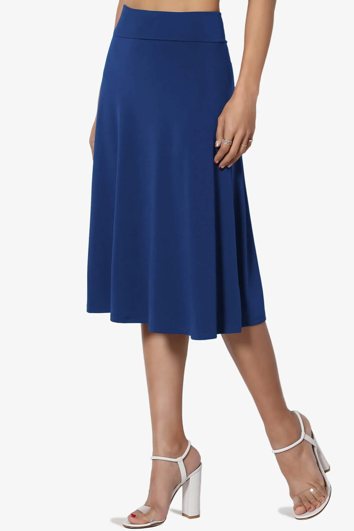 Nolan Stretch Flared Knee Skirt MORE COLORS