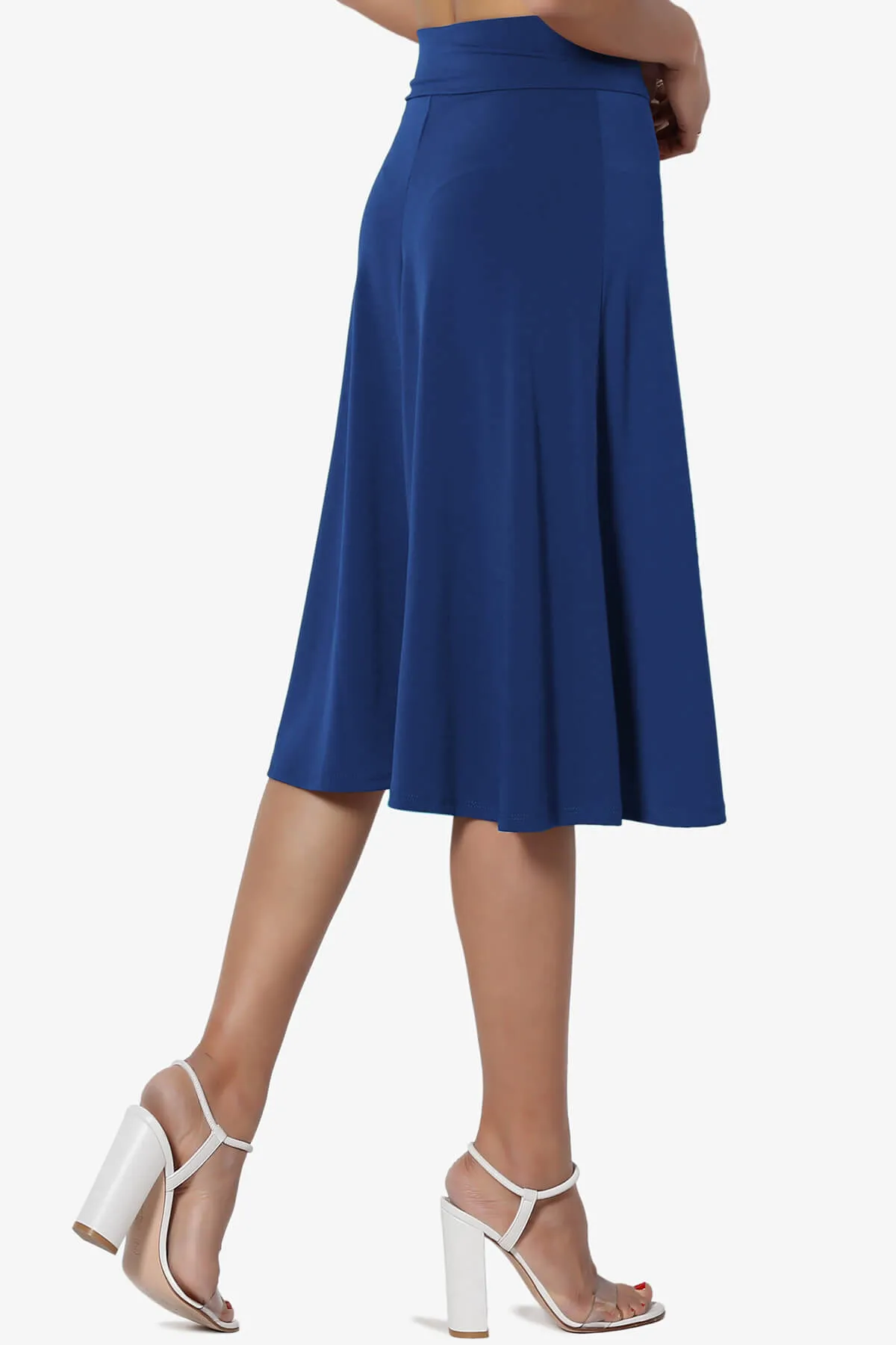 Nolan Stretch Flared Knee Skirt MORE COLORS