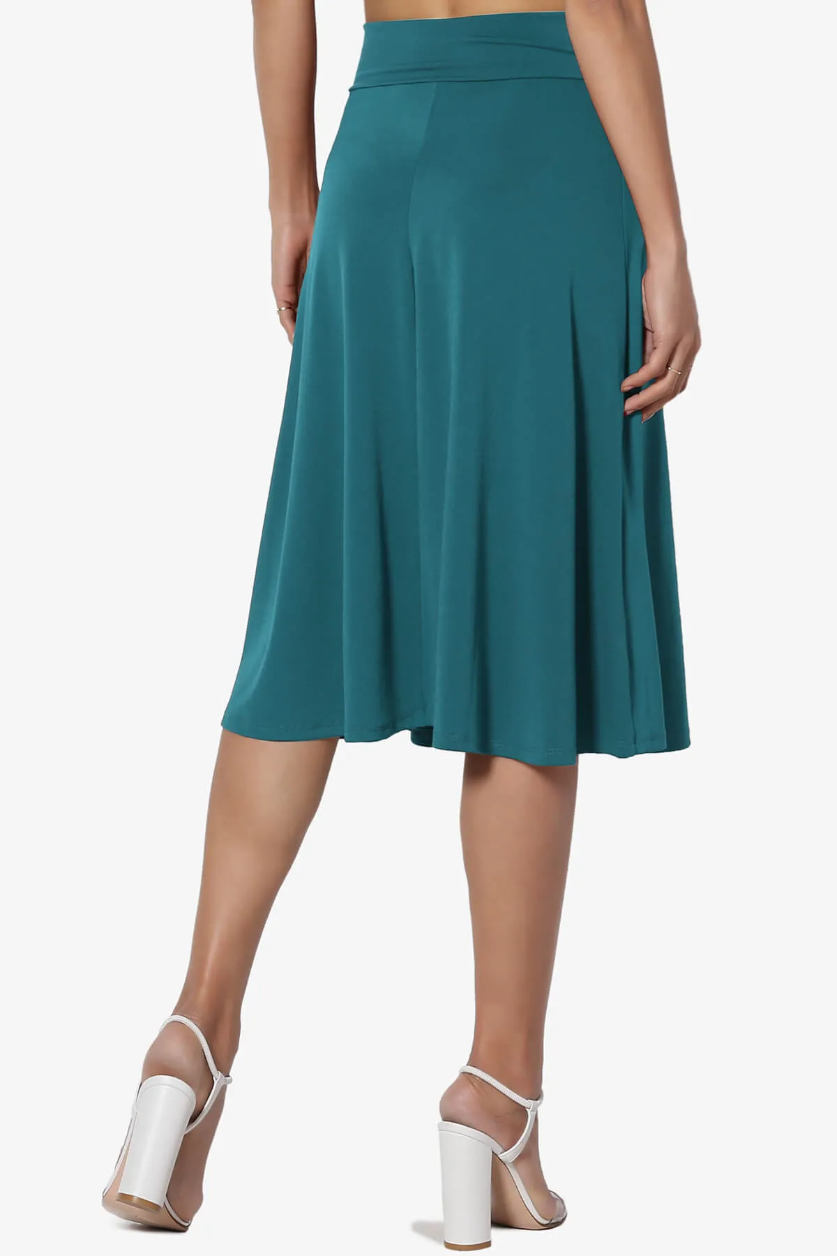 Nolan Stretch Flared Knee Skirt MORE COLORS