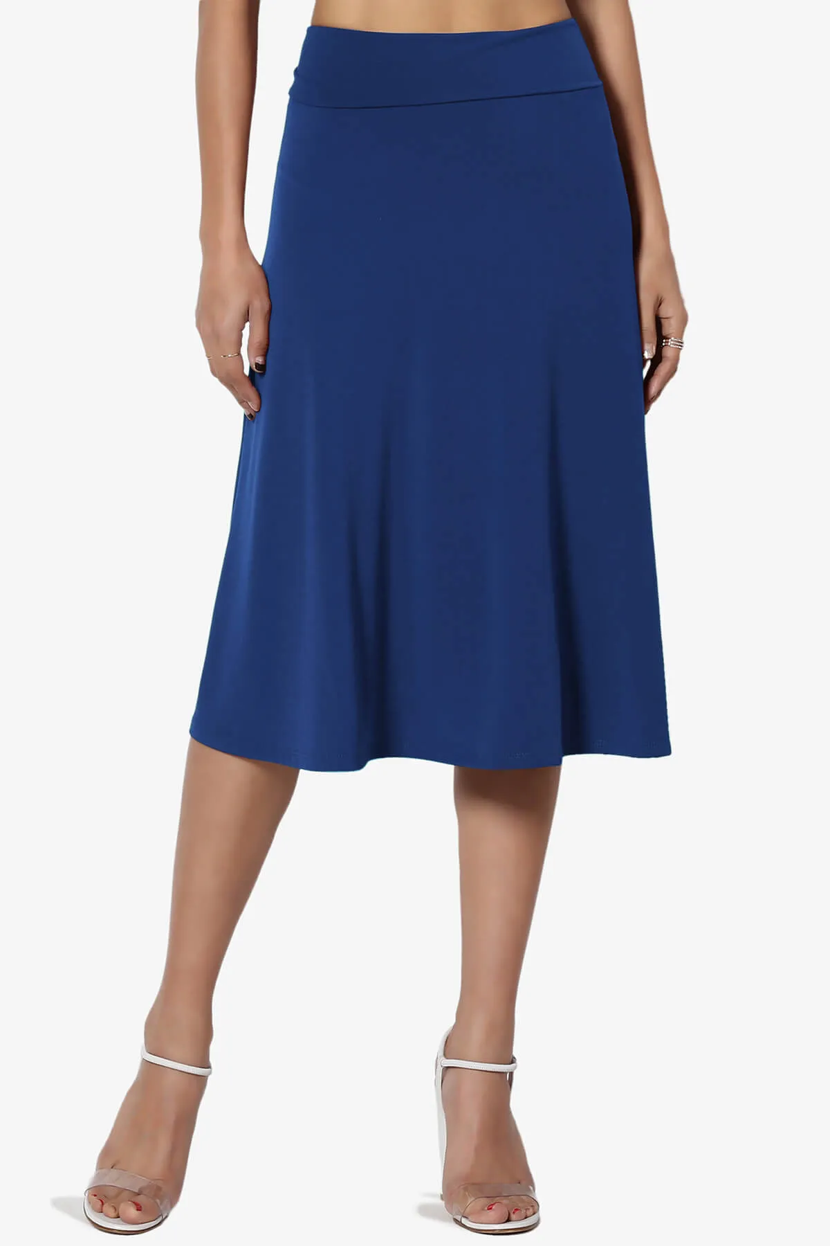 Nolan Stretch Flared Knee Skirt MORE COLORS