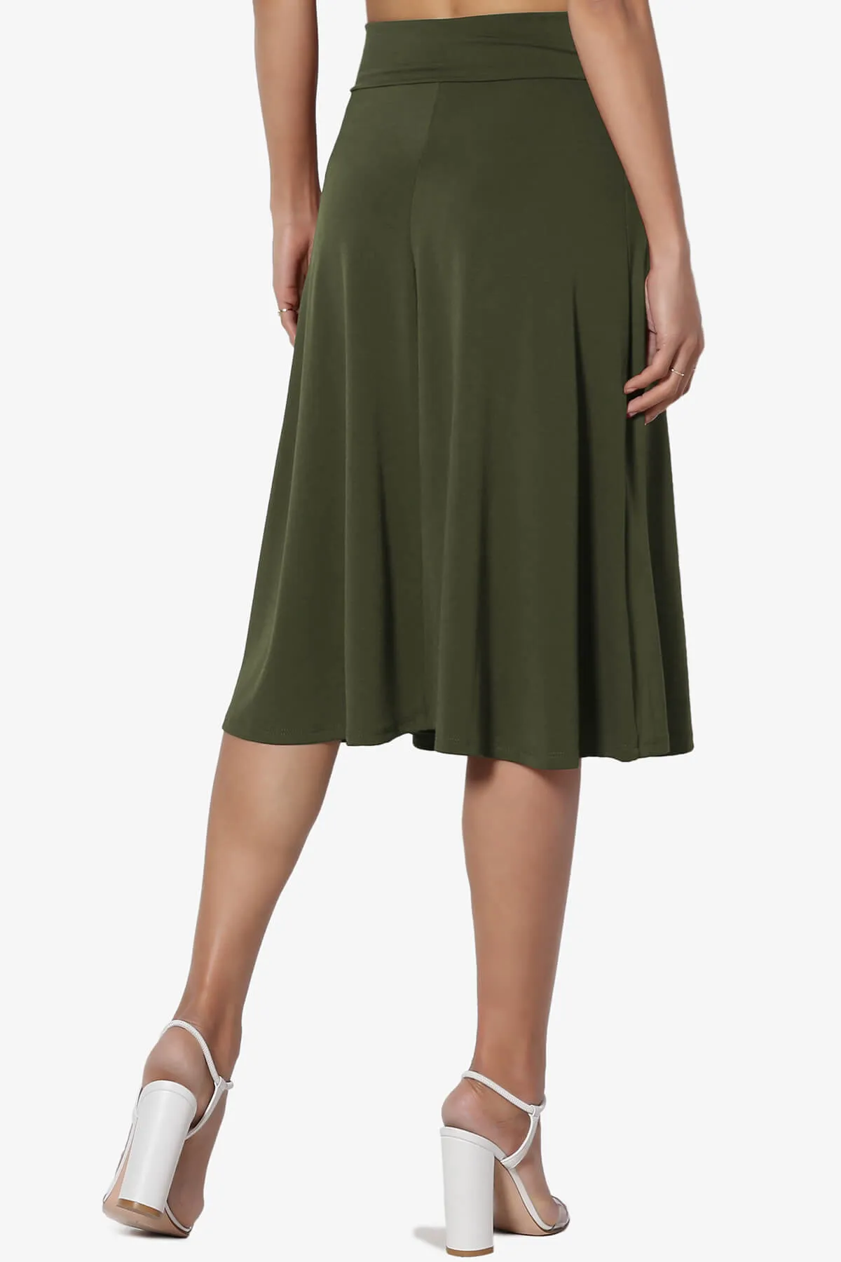 Nolan Stretch Flared Knee Skirt MORE COLORS