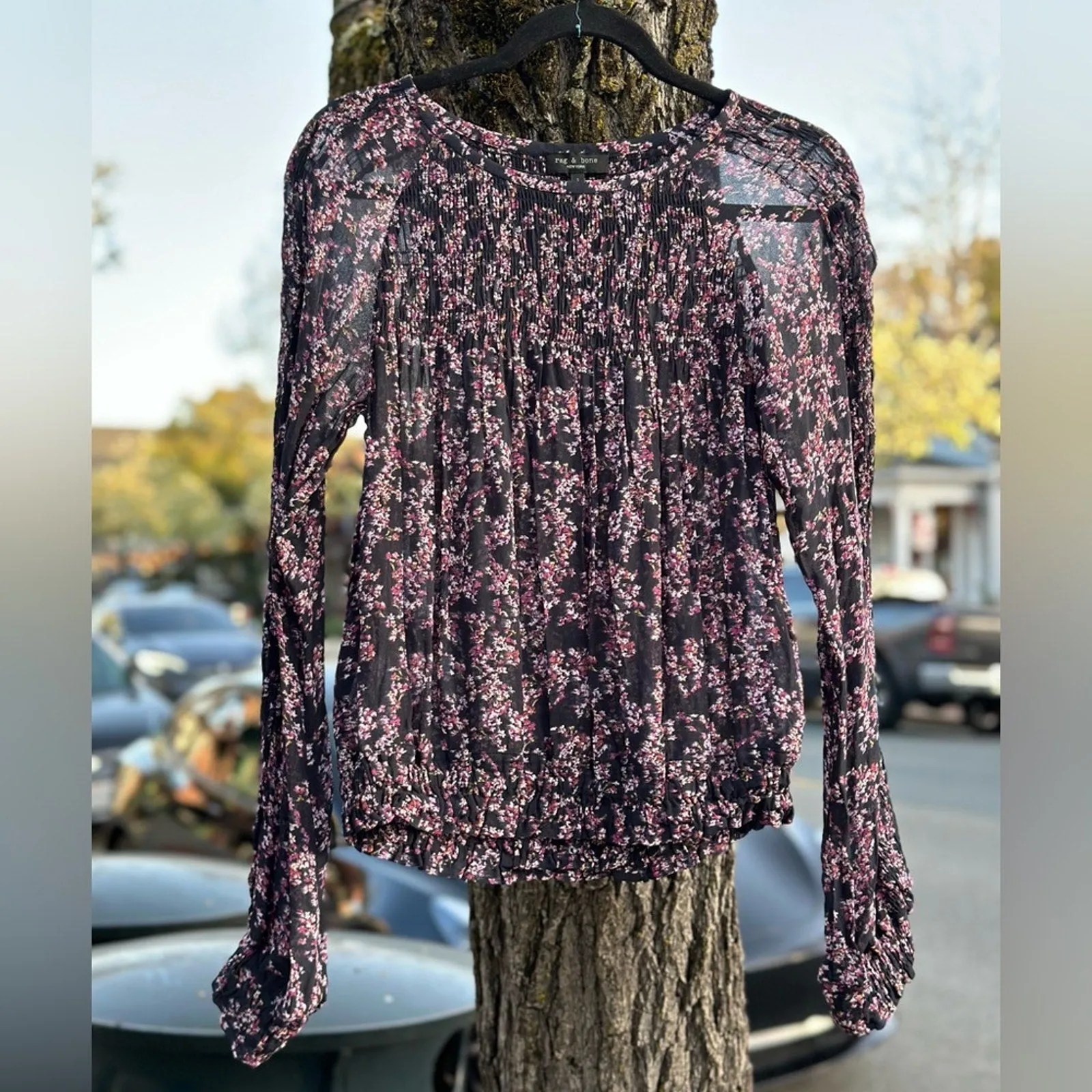 NWT Celeste Floral Blouse by RAG AND BONE $350 Retail, Size: Small