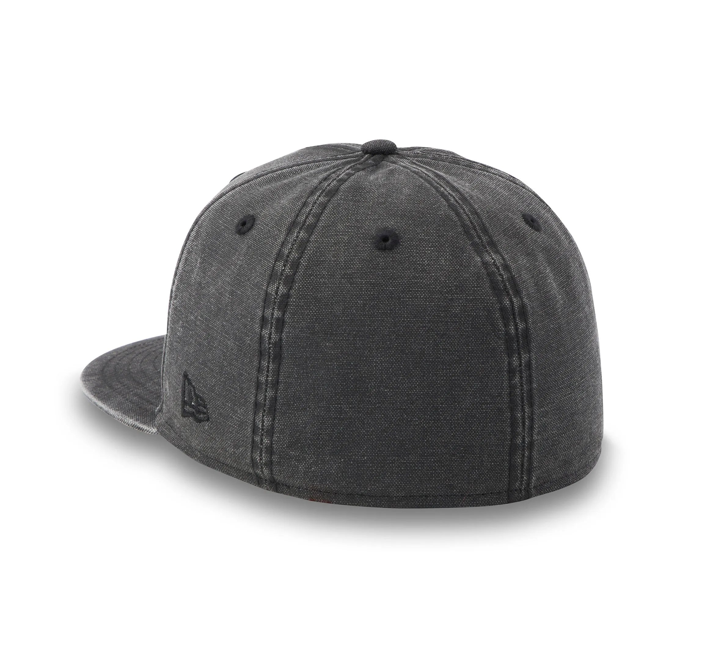 Old English Stacked Bar & Shield 59FIFTY Cap - Harley Black