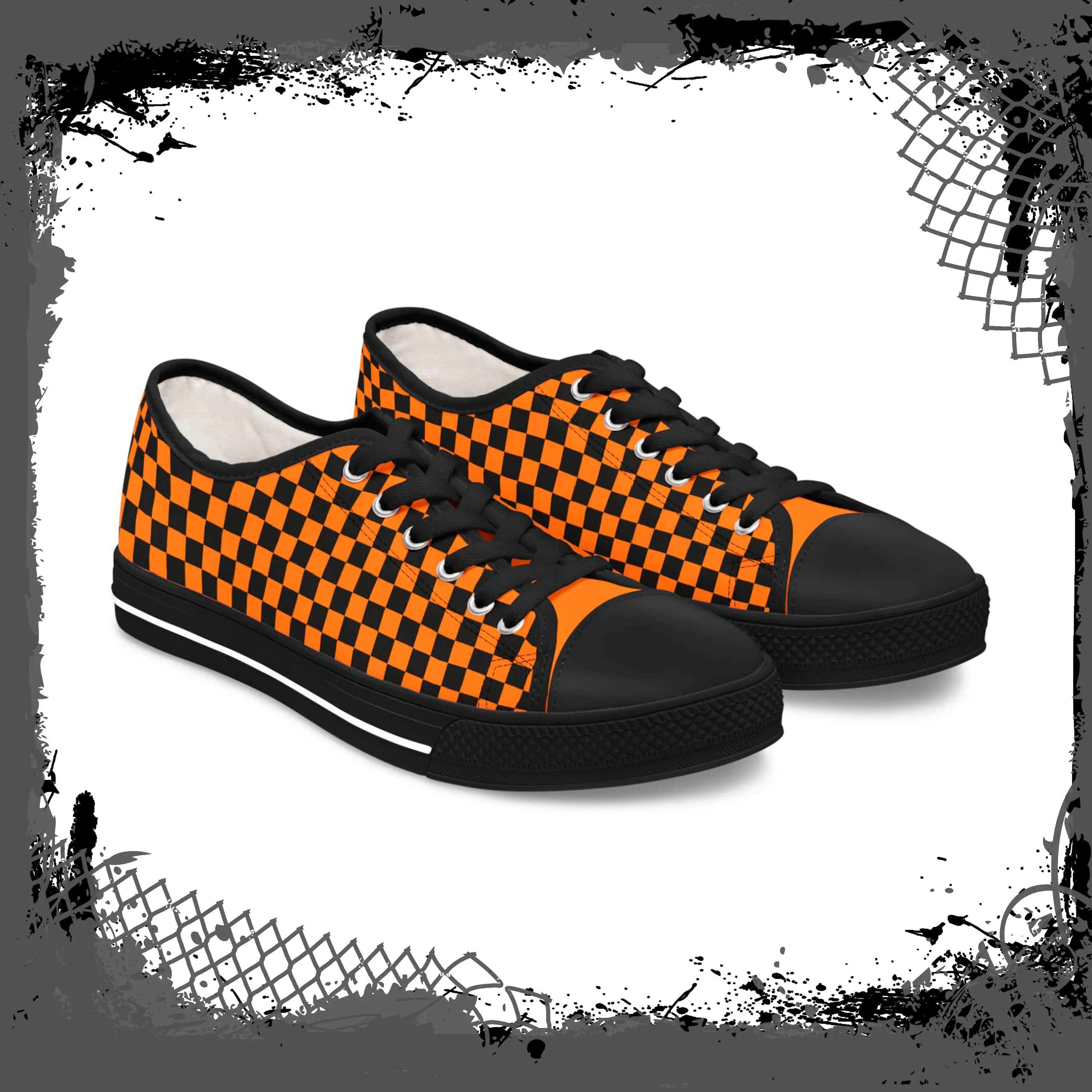 ORG Women's Checkered Low Tops