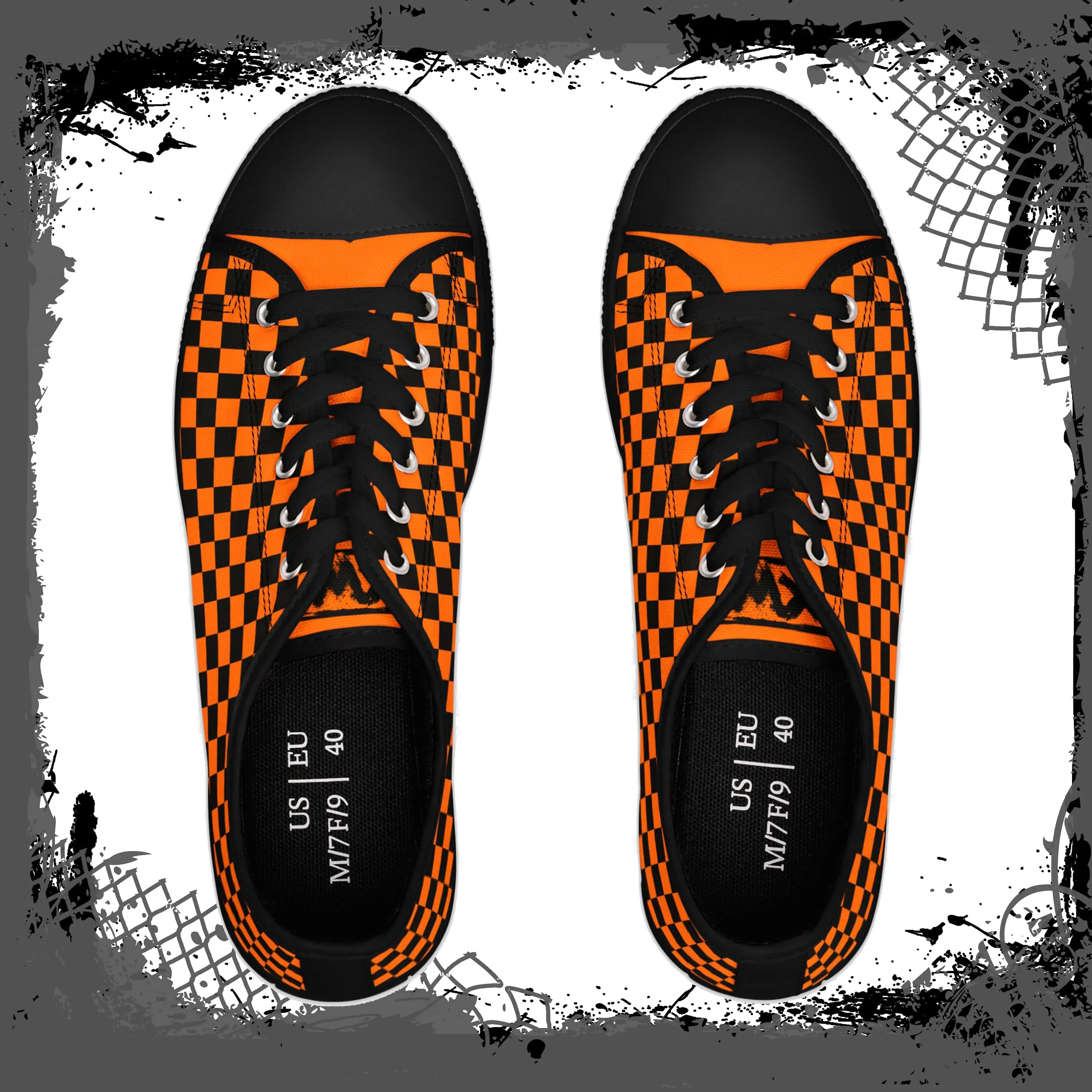 ORG Women's Checkered Low Tops