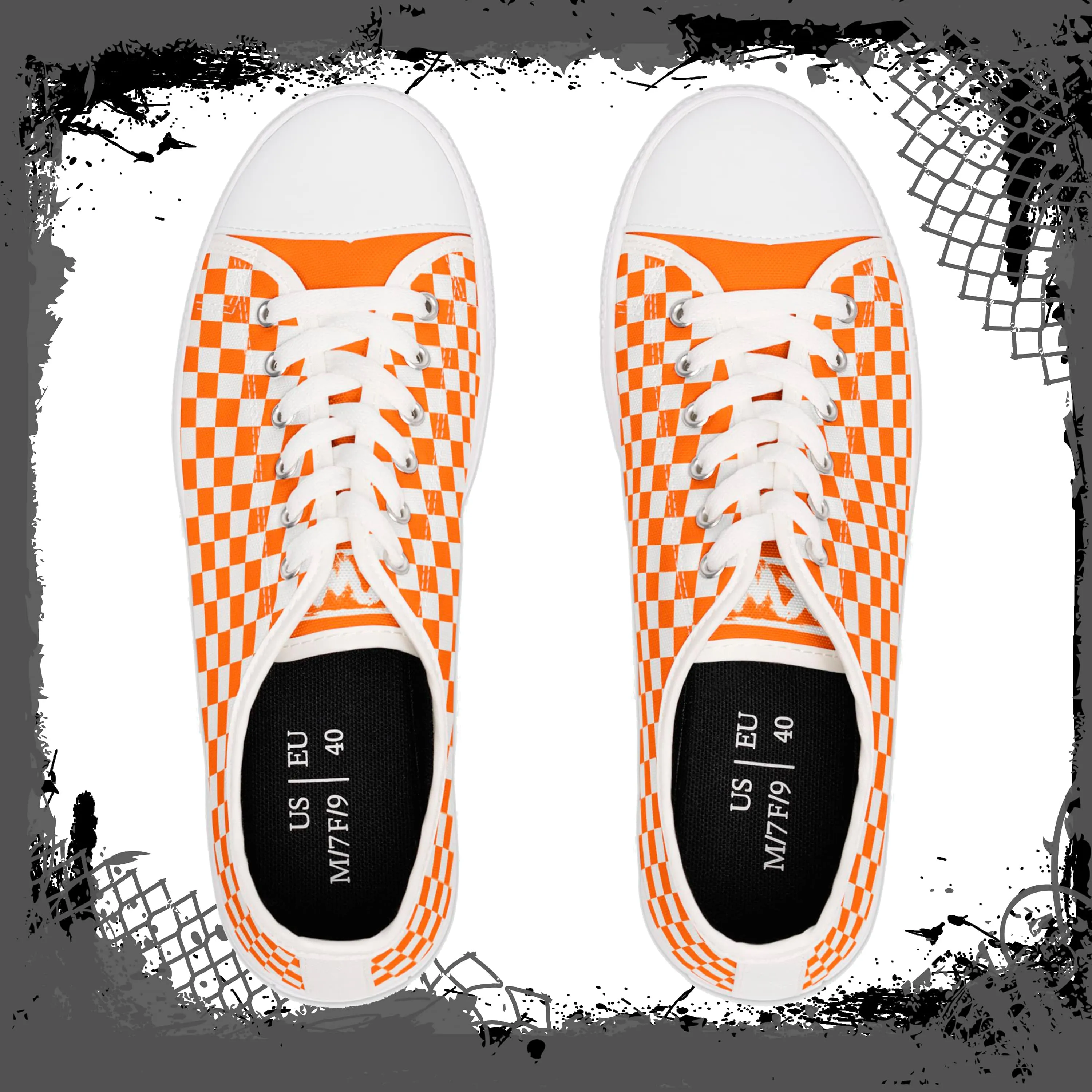 ORG Women's Checkered Low Tops
