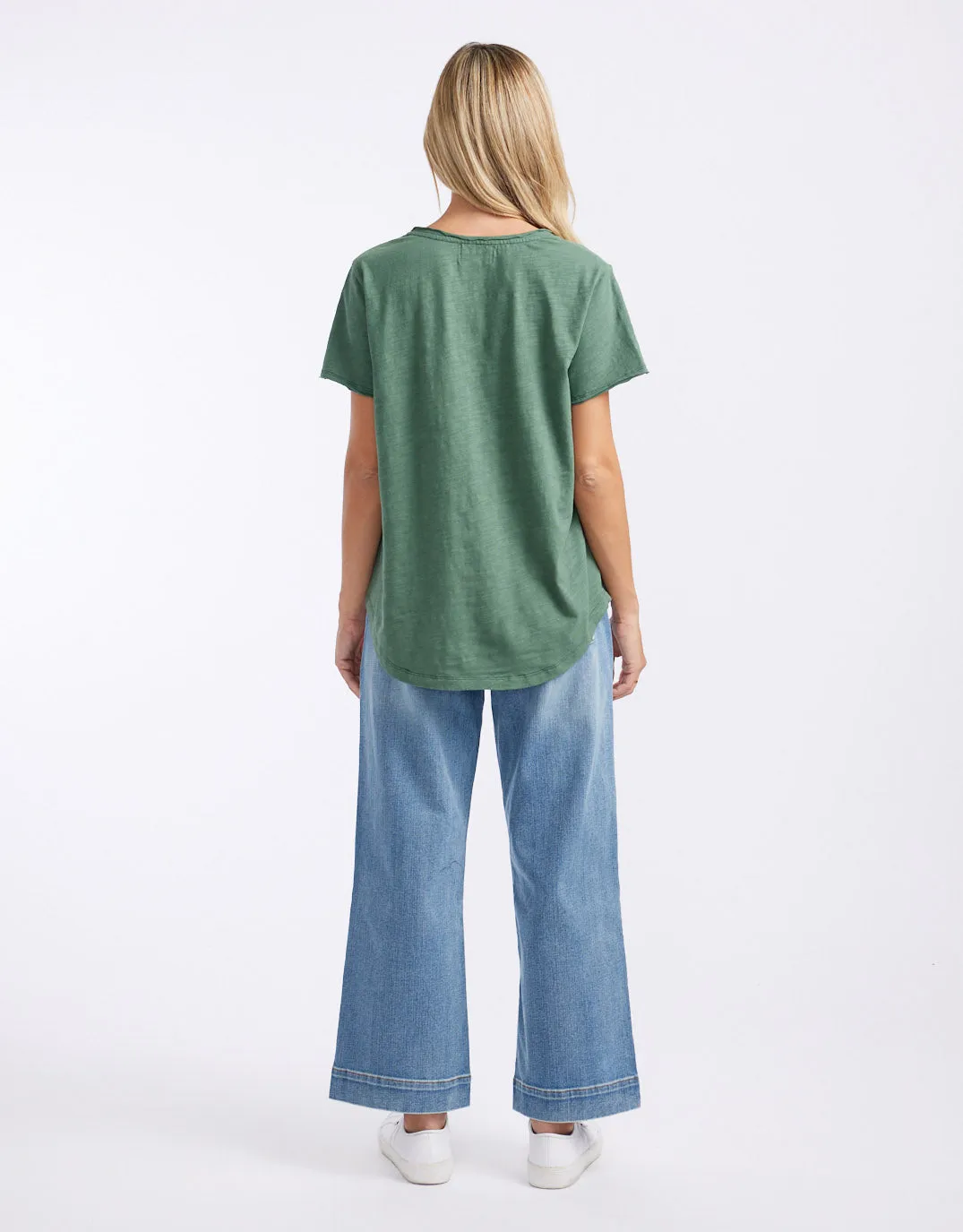 Original V Neck T-Shirt - Thyme