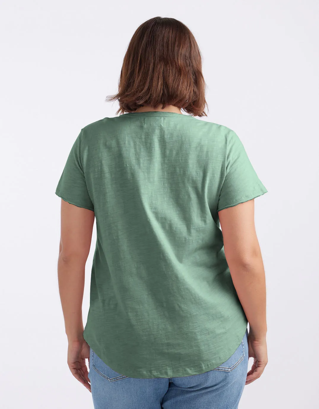 Original V Neck T-Shirt - Thyme