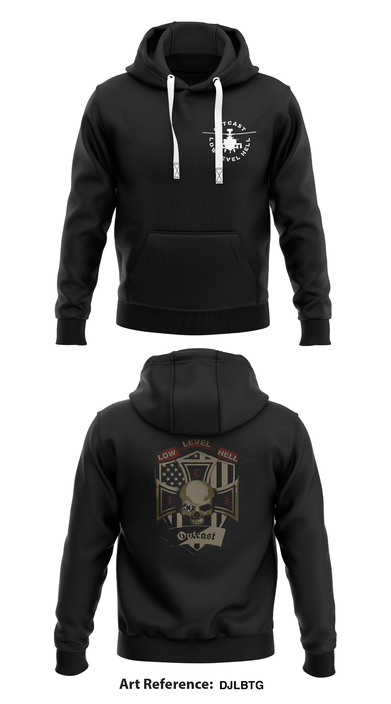 Outcast Company Store 1  Core Men's Hooded Performance Sweatshirt - DJLbtg