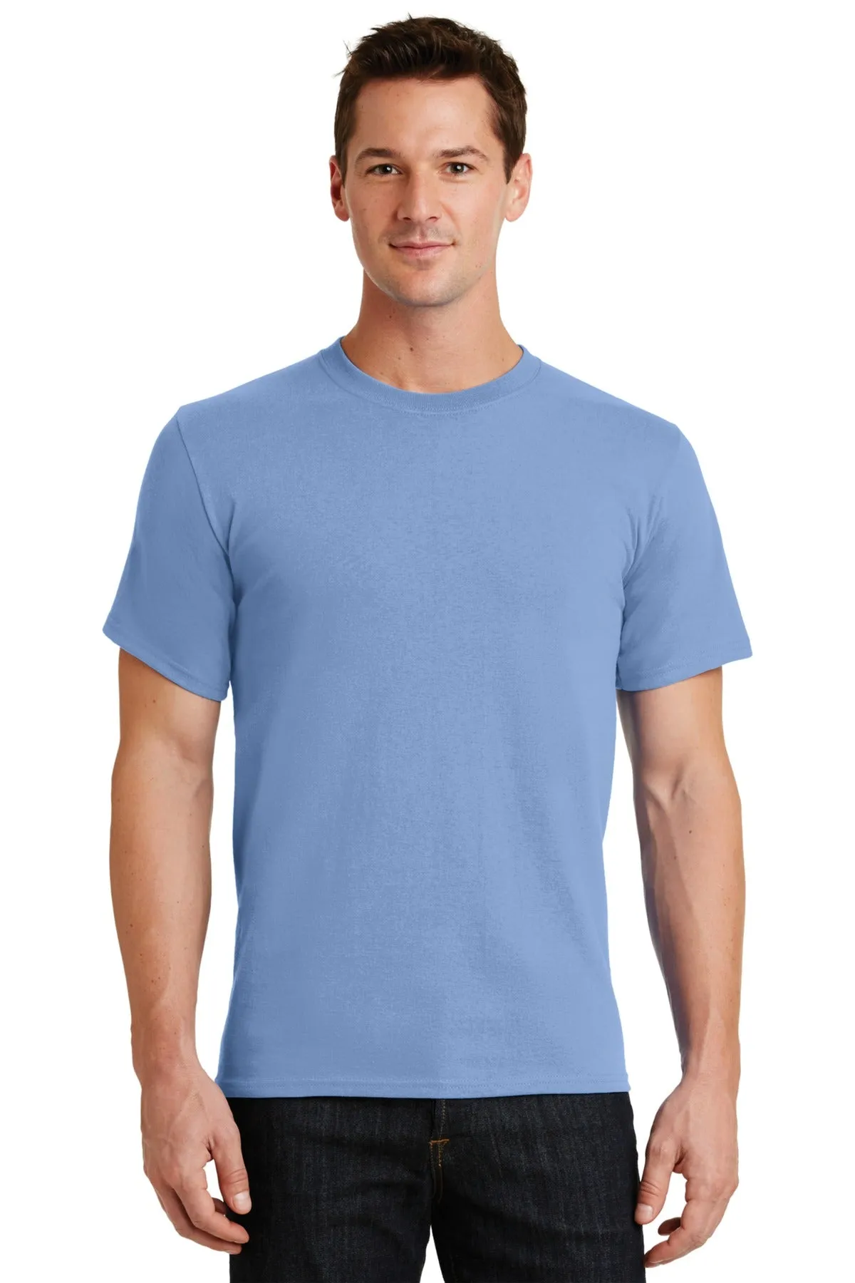 Port & Company Essential Tee. PC61 Light Blue